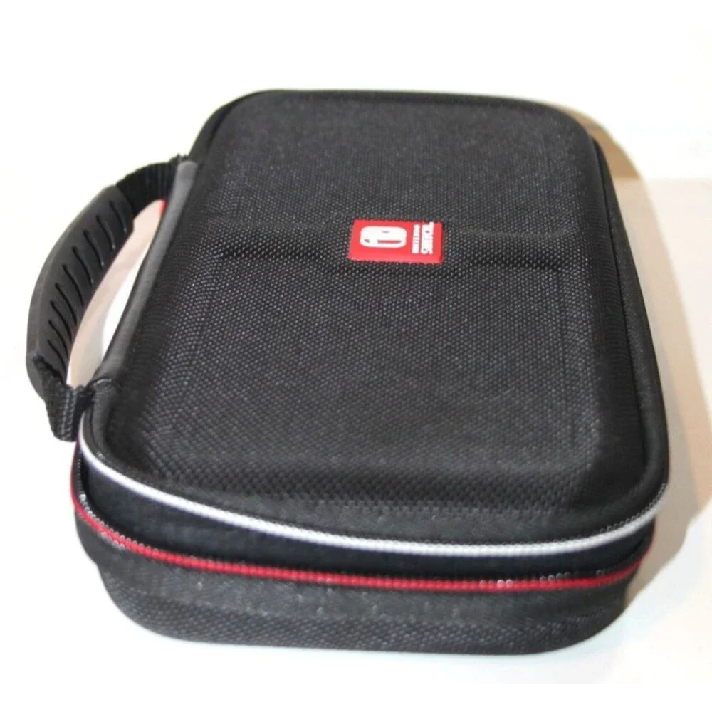 Nintendo Switch Protective Carrying Slim Case Power A Official Red Trim Black